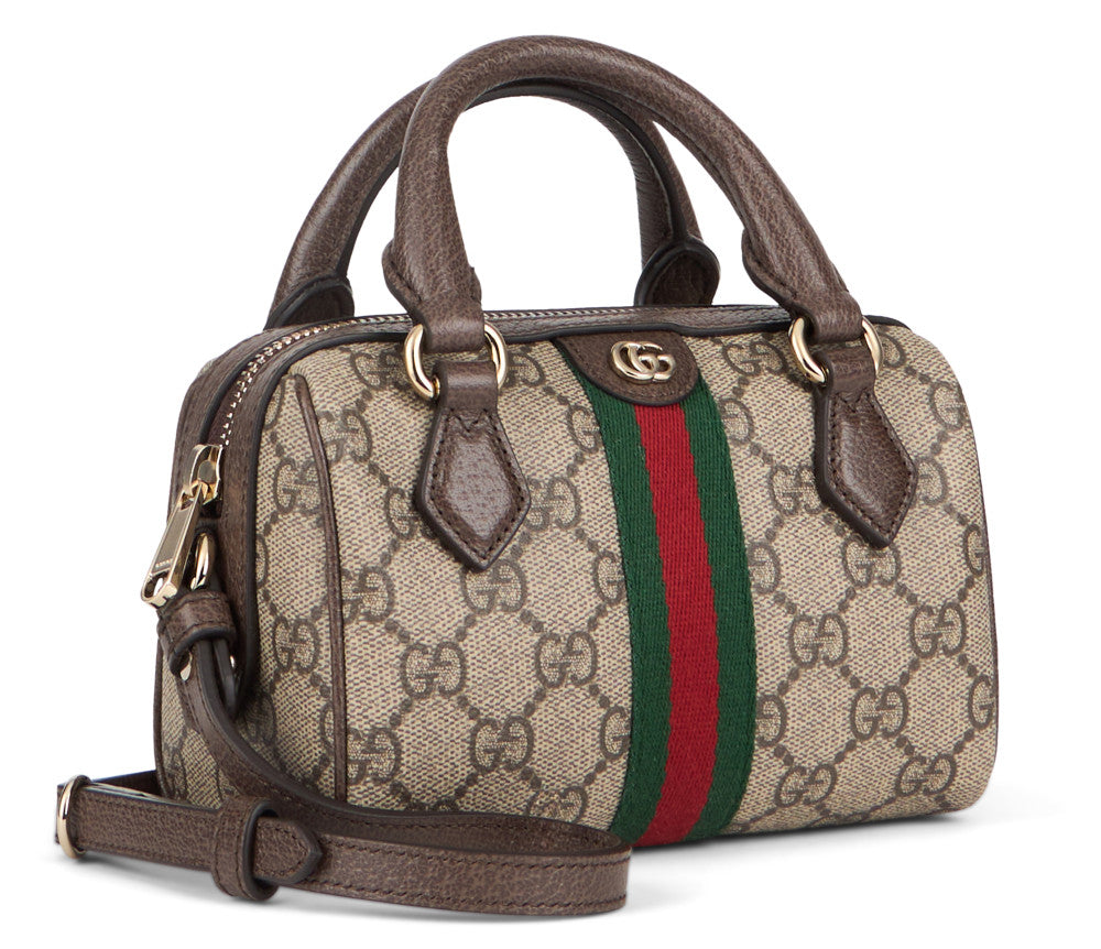 Beige Ophidia Mini Duffle Bag 2