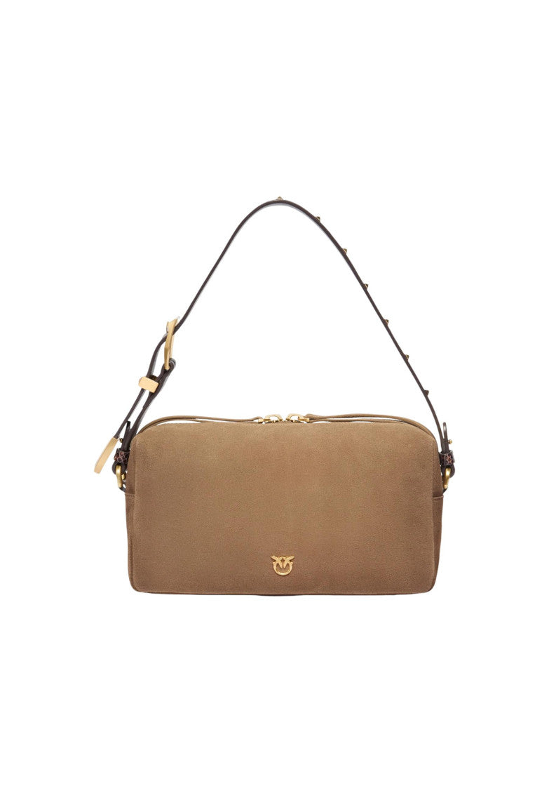Beige Logo Medium Crossbody Bag 1