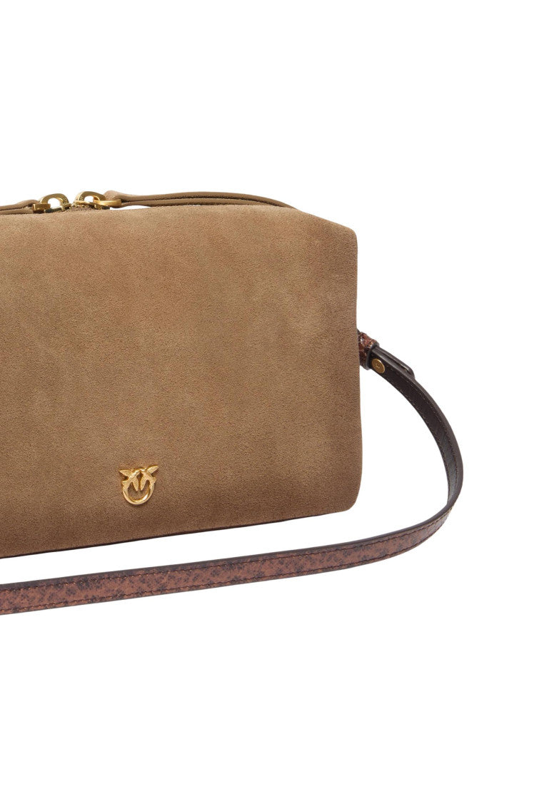 Beige Logo Medium Crossbody Bag 4