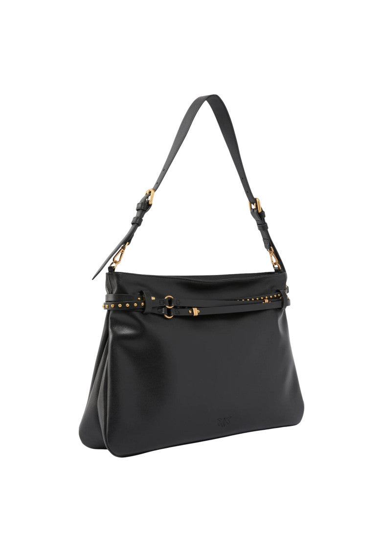 Black Logo Large Shoulder Bag 2