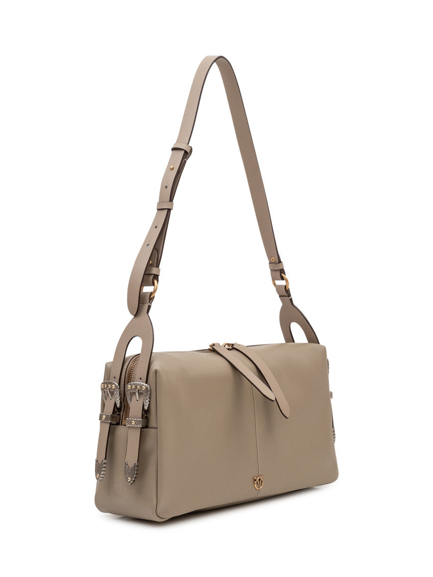 Taupe Keeper Medium Shoulder Bag 2