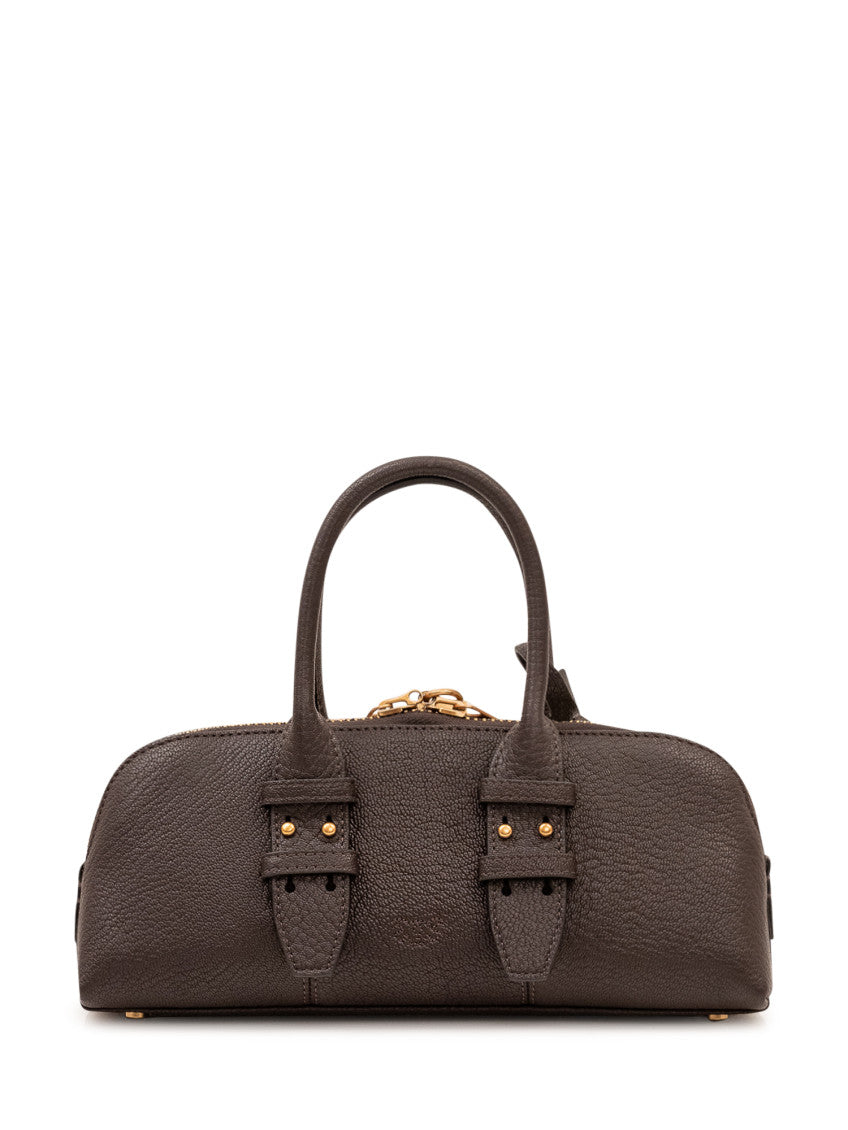 Dark Brown Escape Small Satchel 4