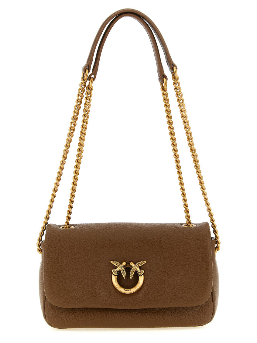 Brown Love Birds Small Shoulder Bag 1