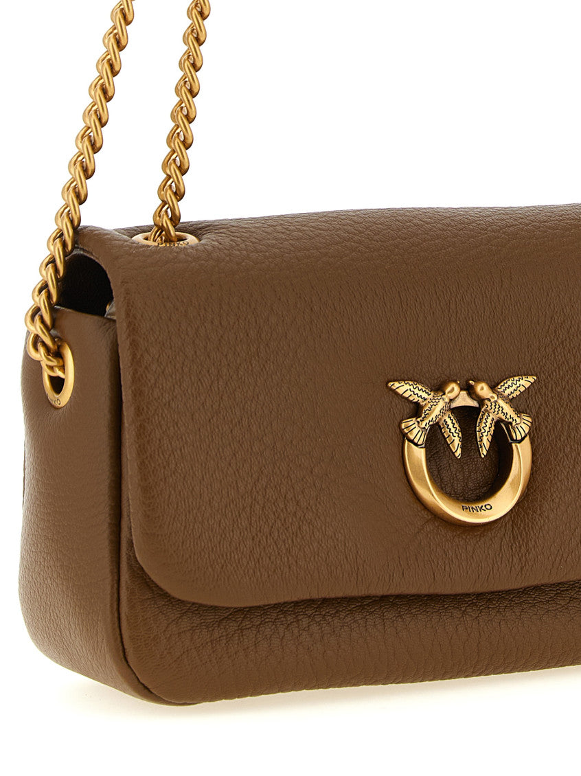 Brown Love Birds Small Shoulder Bag 3