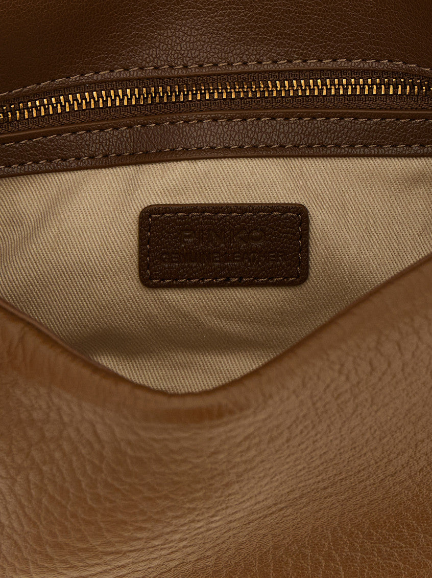 Brown Love Birds Small Shoulder Bag 4