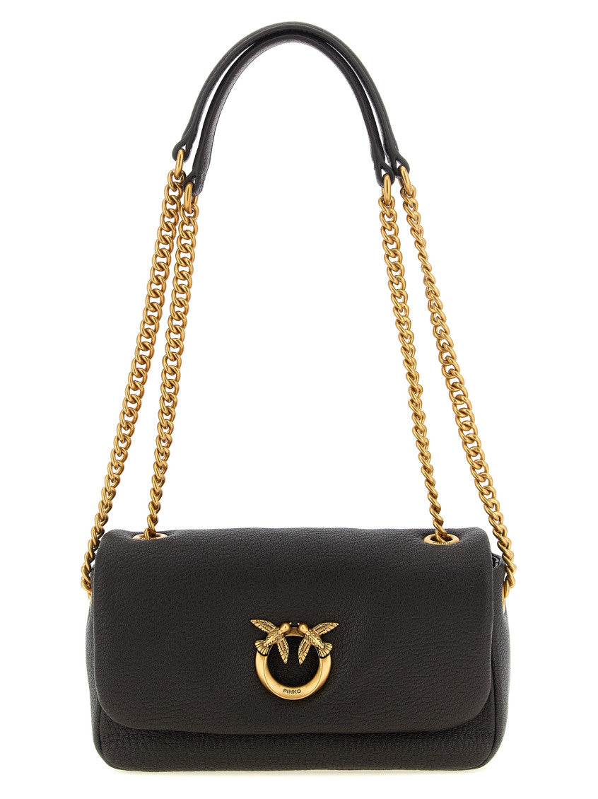 Dark Brown Love Birds Small Shoulder Bag 1