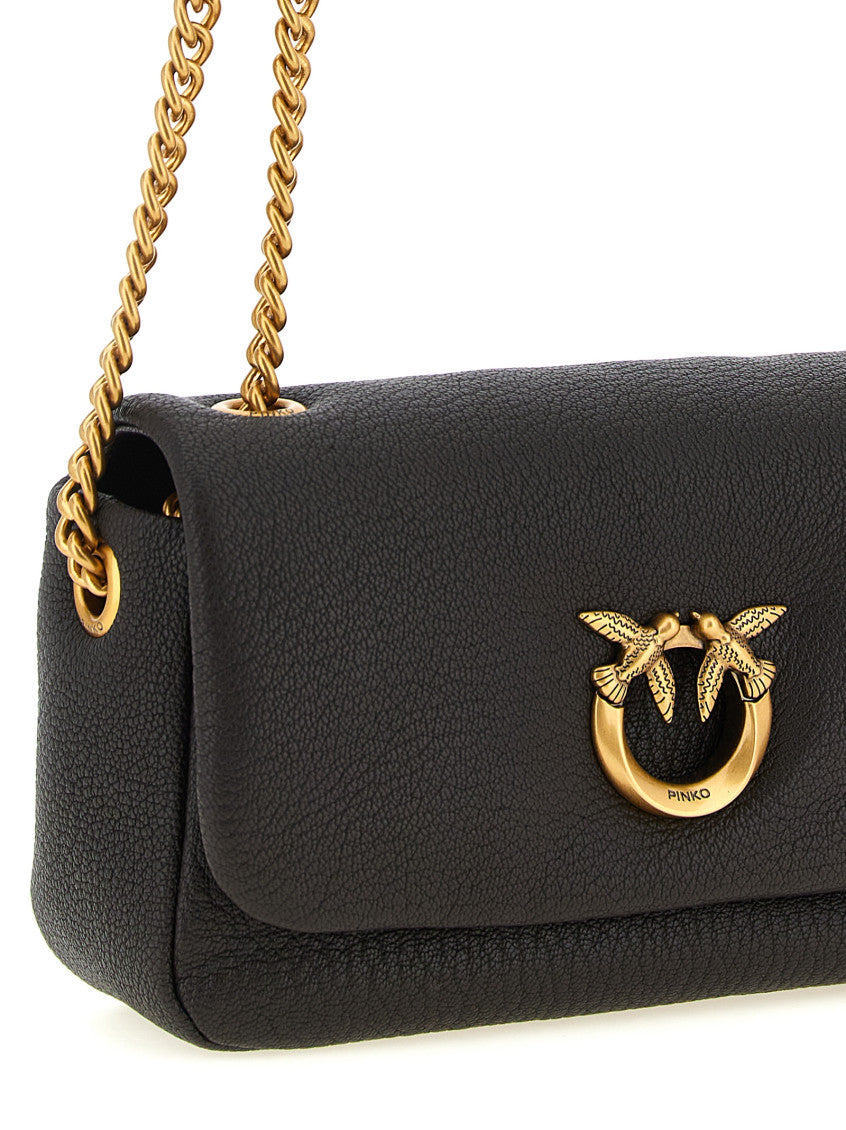 Dark Brown Love Birds Small Shoulder Bag 3