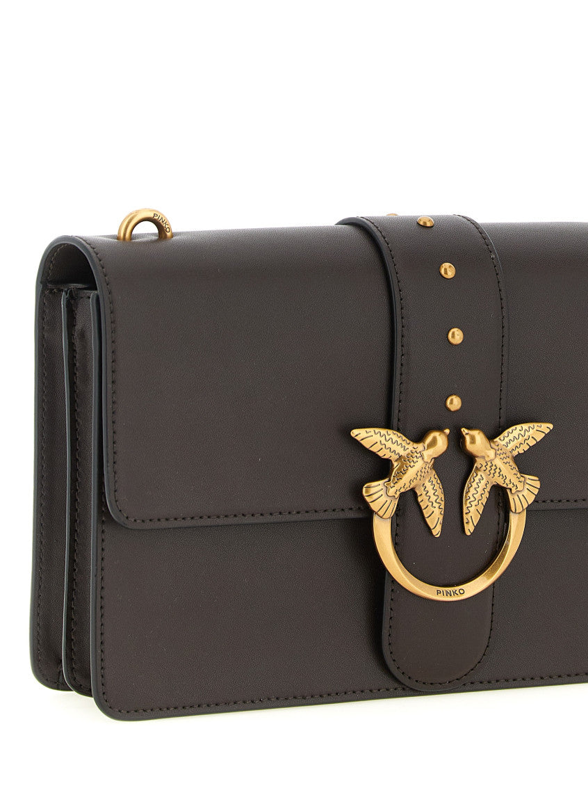 Dark Brown Love One Medium Crossbody Bag 3