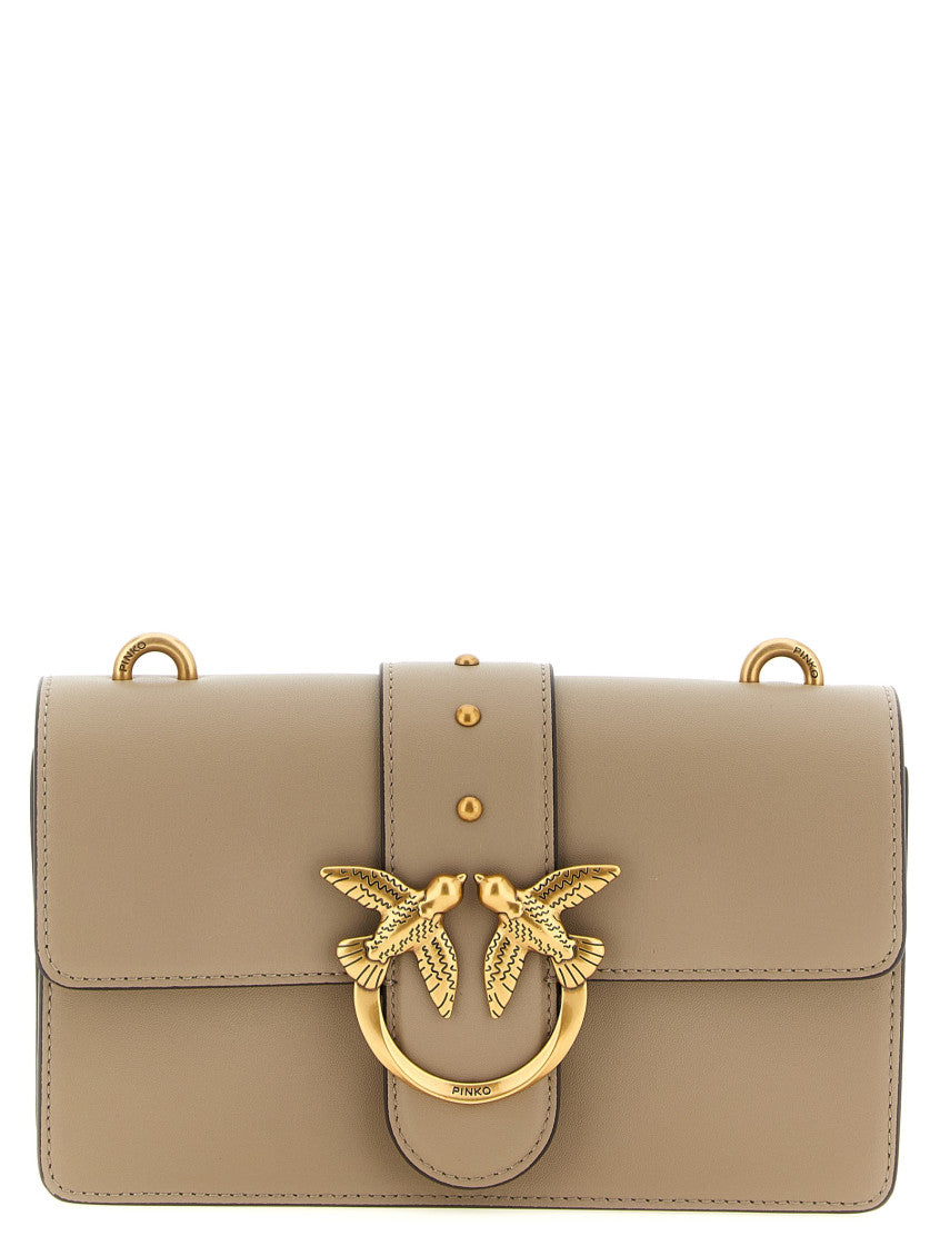 Beige Love One Medium Crossbody Bag 1