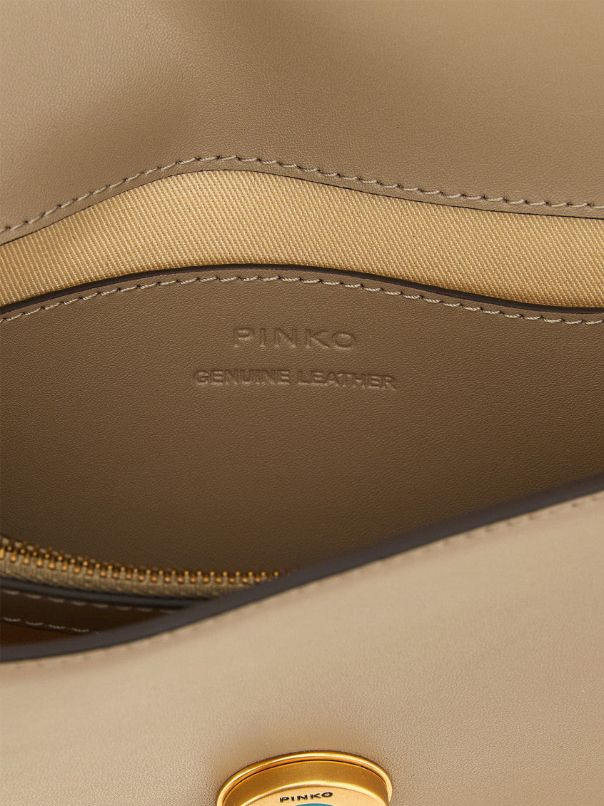 Beige Love One Medium Crossbody Bag 4