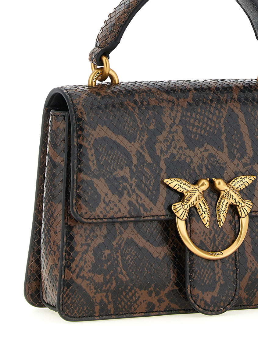 Dark Brown Love One Mini Satchel 3