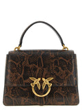Dark Brown Love One Medium Satchel 1