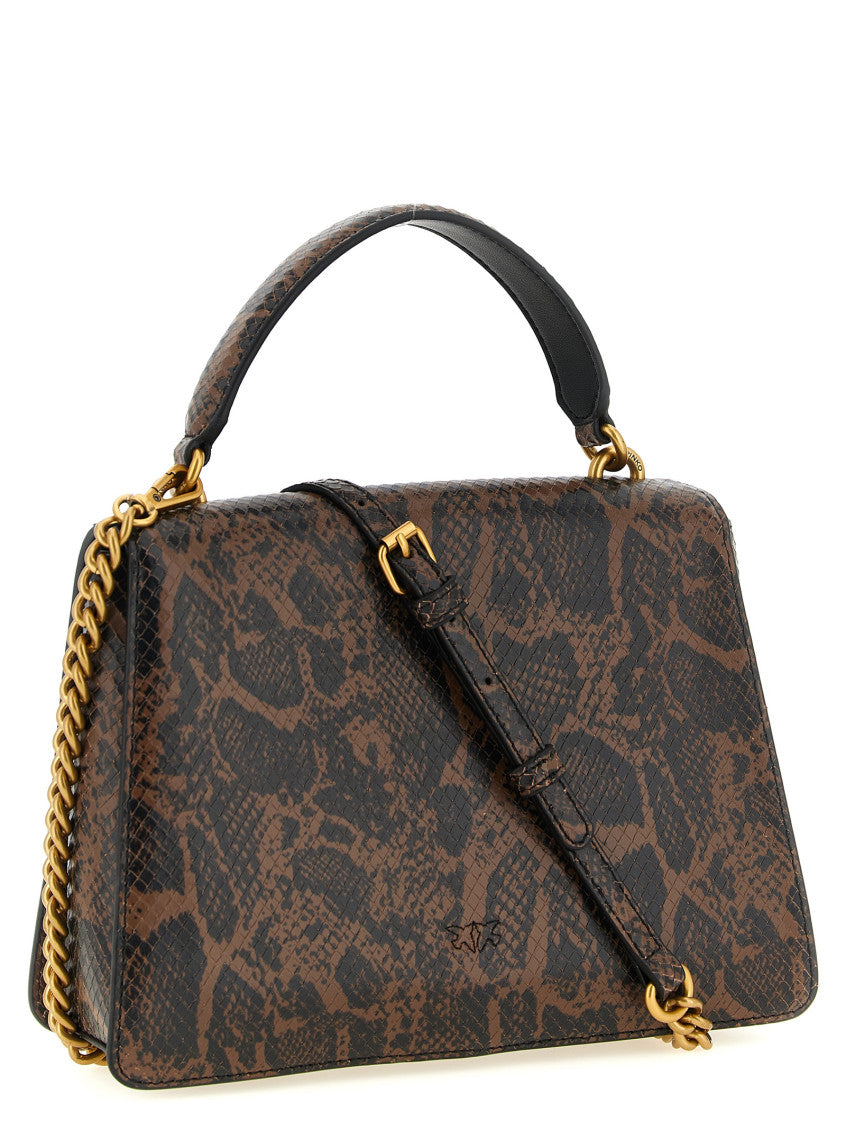 Dark Brown Love One Medium Satchel 2