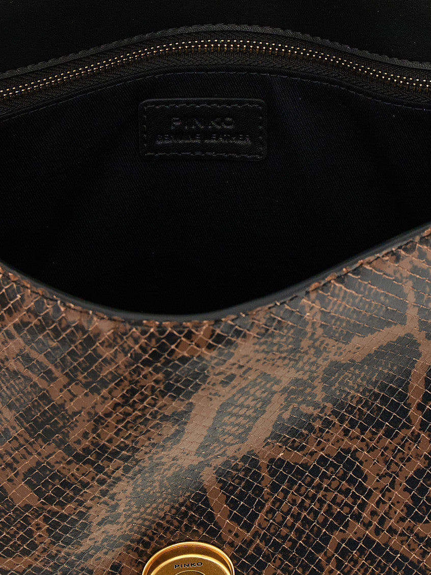 Dark Brown Love One Medium Satchel 4
