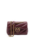Burgundy Love Puff Medium Shoulder Bag 1
