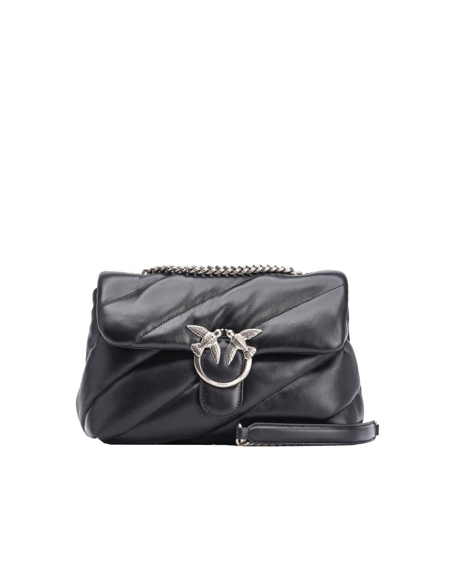 Black Love Puff Medium Shoulder Bag 1