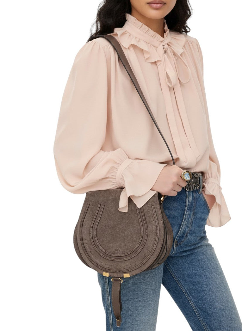 Grey Marcie Small Crossbody Bag 5