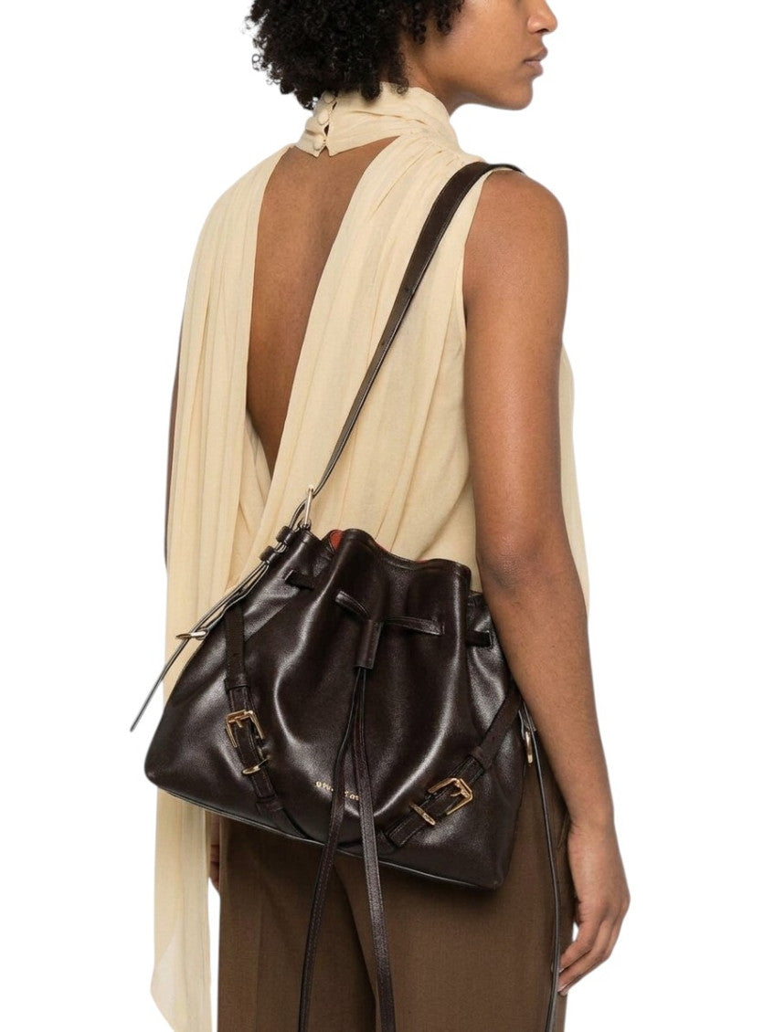 Brown VoYou Small Bucket Bag 5