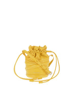 Yellow Curve Mini Bucket Bag 1
