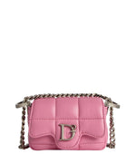 Pink D2 Statement Soft Mini Crossbody Bag 1