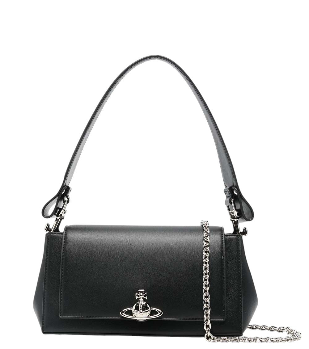 Black Hazel Medium Shoulder Bag 1