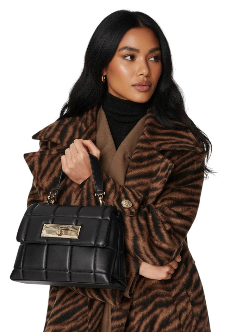 Black Logo Small Satchel 4