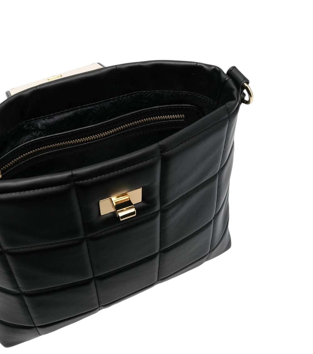 Black Logo Medium Shoulder Bag 3
