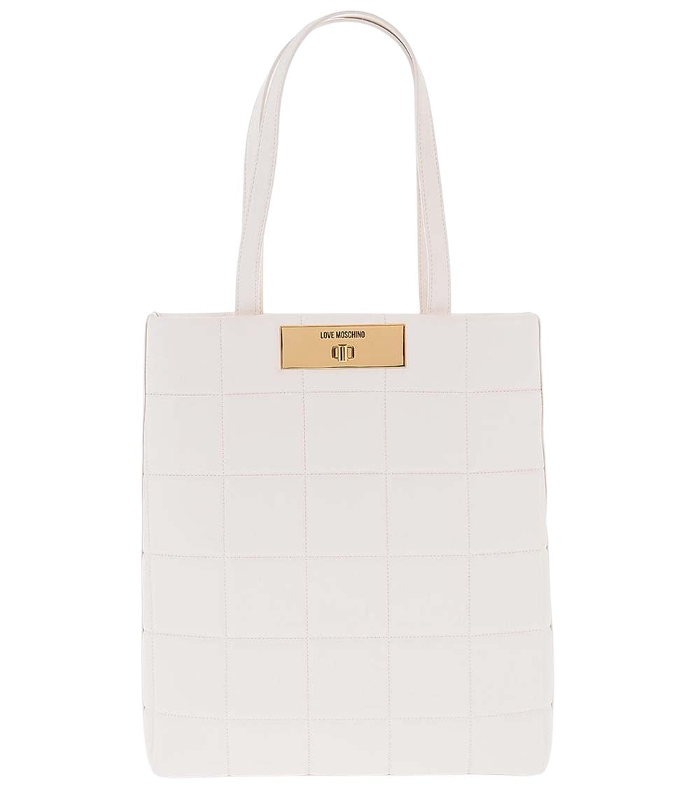 White Logo Large Tote 1