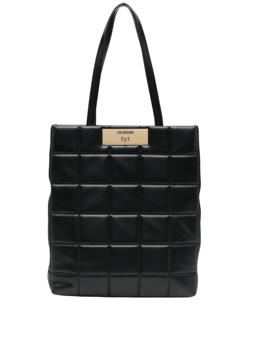 Black Logo Large Tote 1