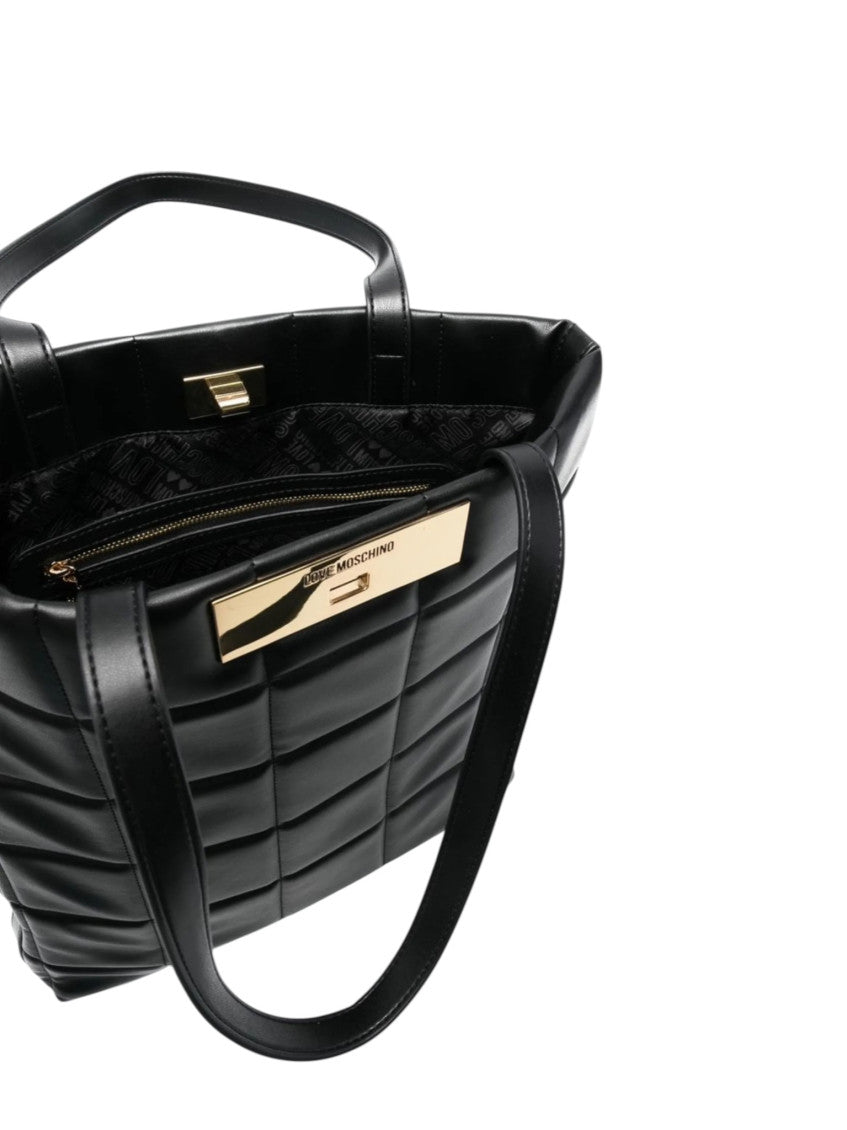 Black Logo Large Tote 3