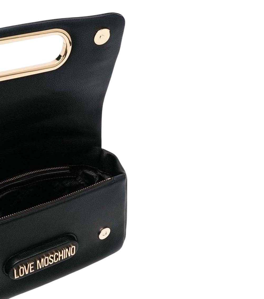 Black Logo Small Shoulder Bag 4