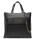 Black Logo Medium Tote 1