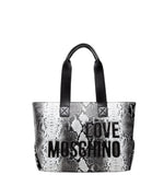 BlackWhite Logo Medium Tote 1