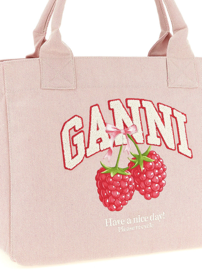 Light Pink Logo Large Tote 4