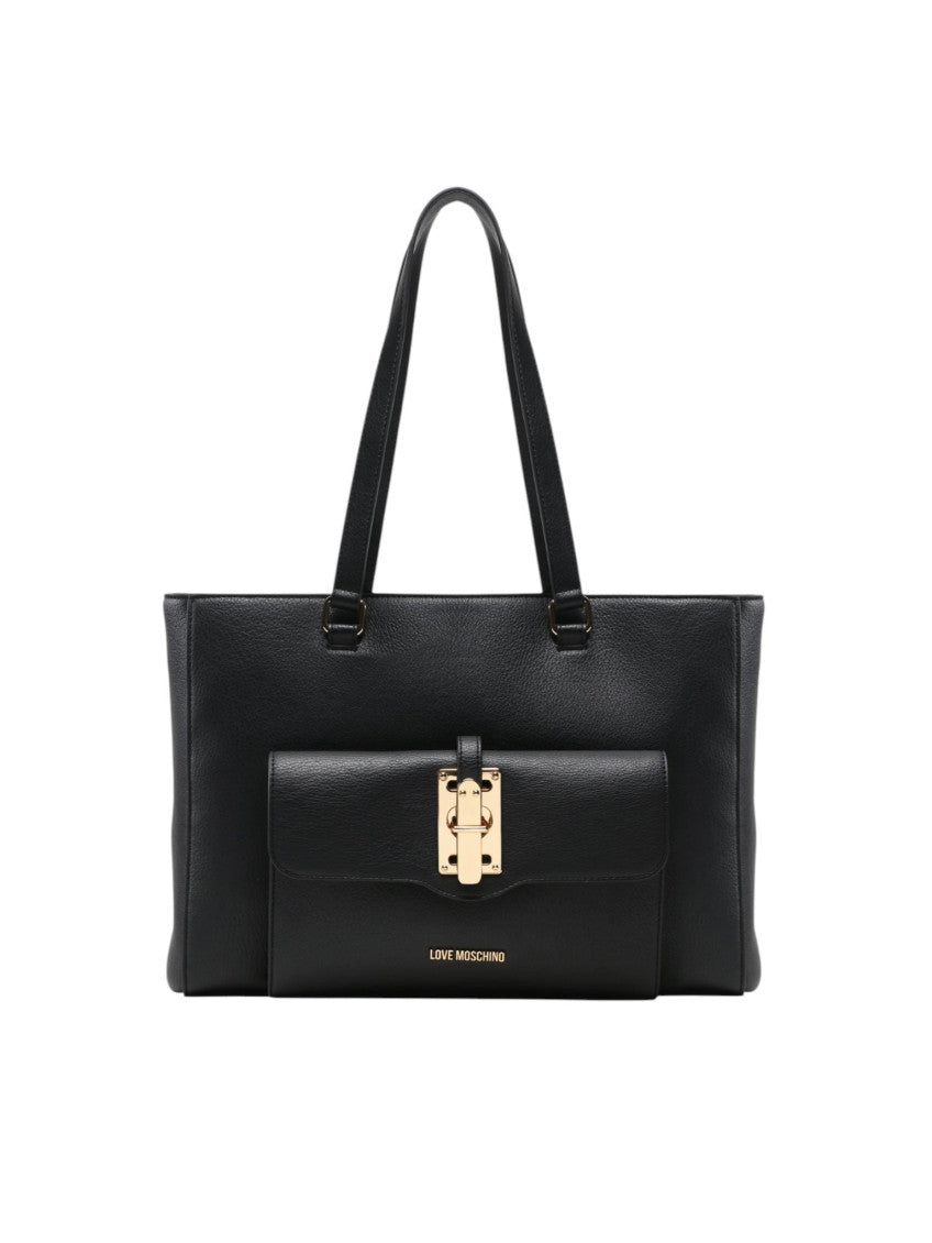 Black Logo Large Tote 1