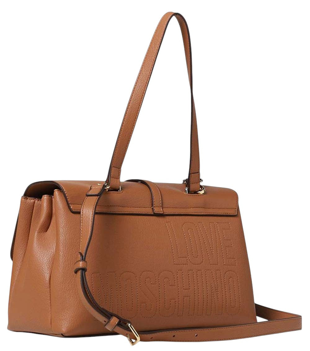 Brown Logo Large Shoulder Bag 2
