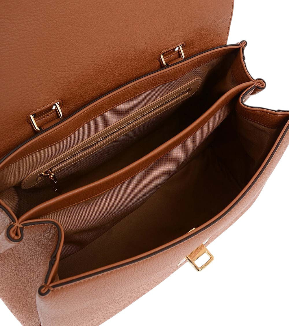 Brown Logo Large Shoulder Bag 3