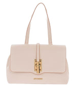Beige Logo Large Shoulder Bag 1