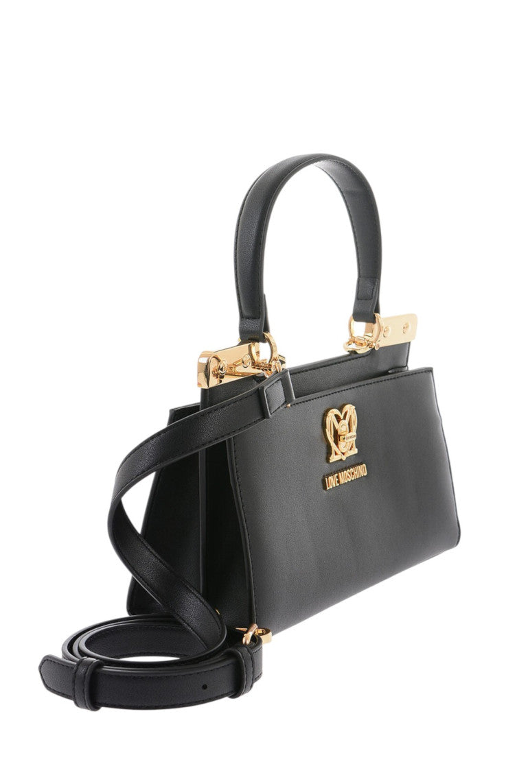 Black Logo Plaque Mini Satchel 2