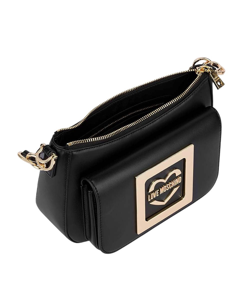 Black Logo Small Shoulder Bag 3