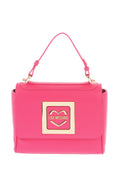 Pink Logo Plaque Small Satchel 1