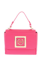 Pink Logo Plaque Small Satchel 1
