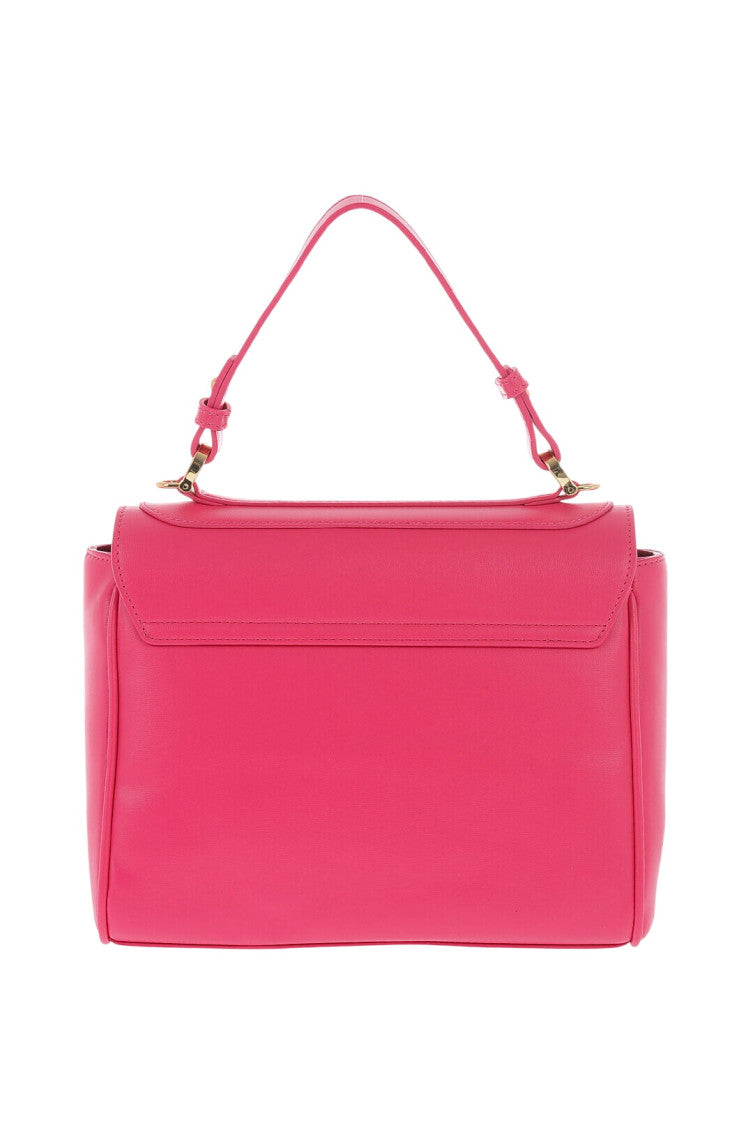 Pink Logo Plaque Small Satchel 3