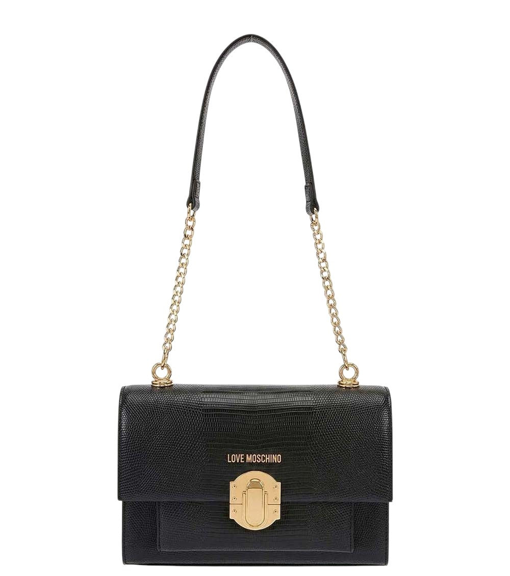 Black Logo Small Shoulder Bag 1