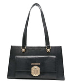 Black Logo Medium Tote 1