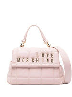 Light Pink Logo Medium Satchel 1