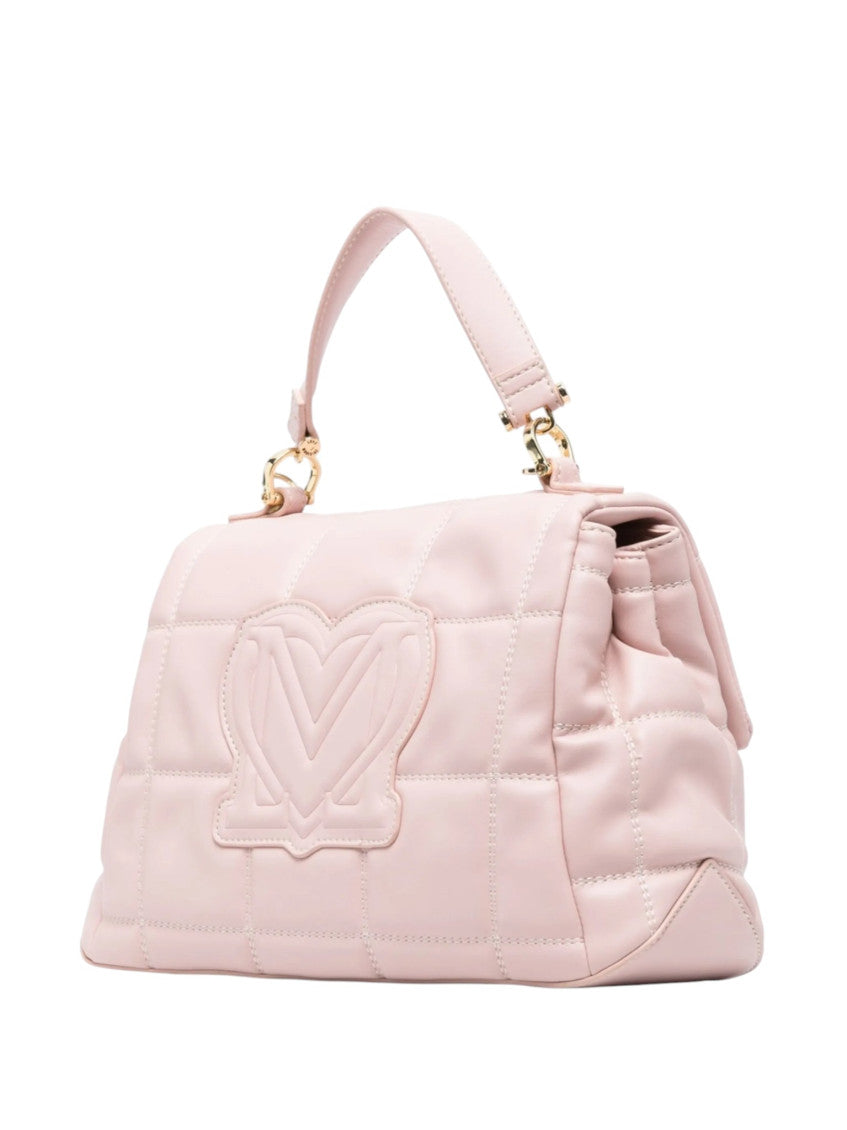 Light Pink Logo Medium Satchel 2