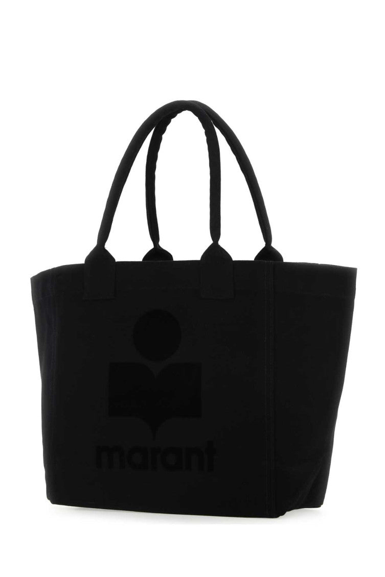 Black Yenki flocked-logo tote bag 2