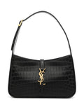Black Le 5 À 7 crocodile embossed leather hobo bag 1