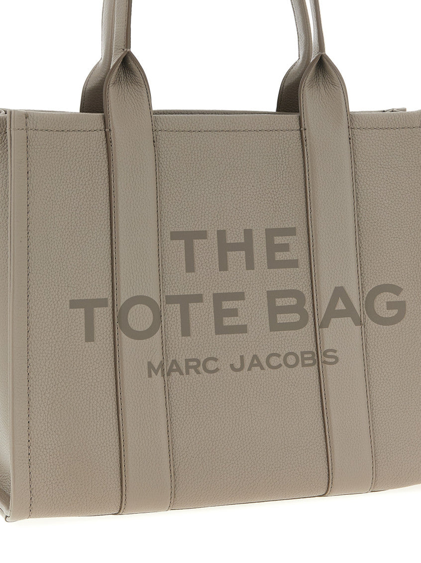 Grey The Leather Large Tote 3